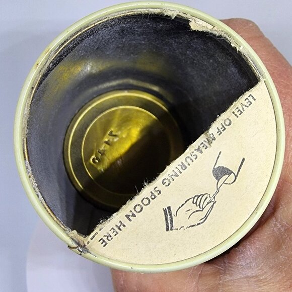 Vintage 1950'S CALUMET Double-Acting Baking Powder Tin Can 1/2 lb. N.Y. USA - Picture 10 of 13